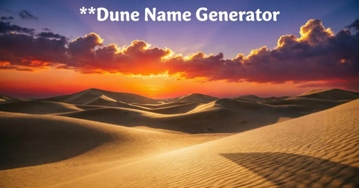 Dune Name Generator