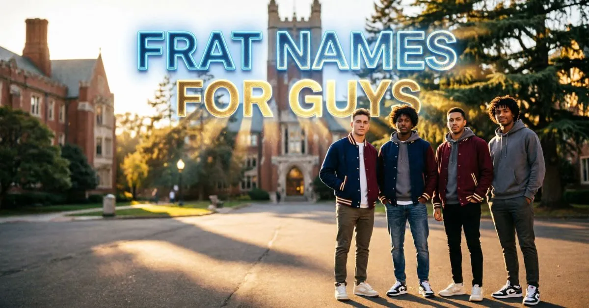 Frat Names For Guys​