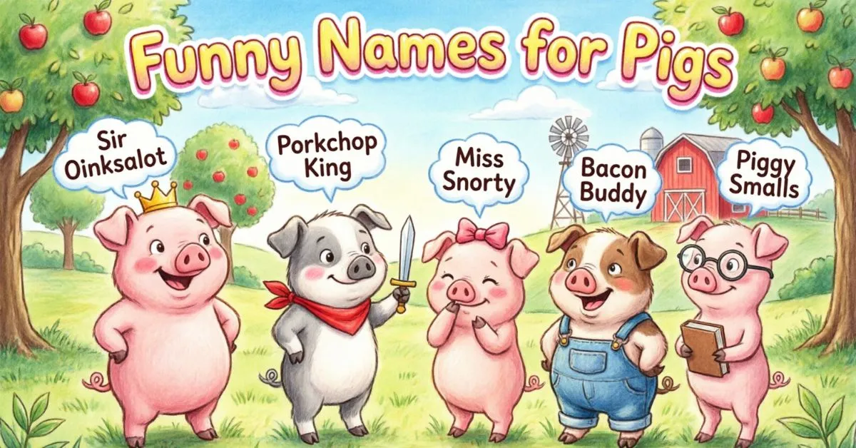 Funny Names For Pigs​