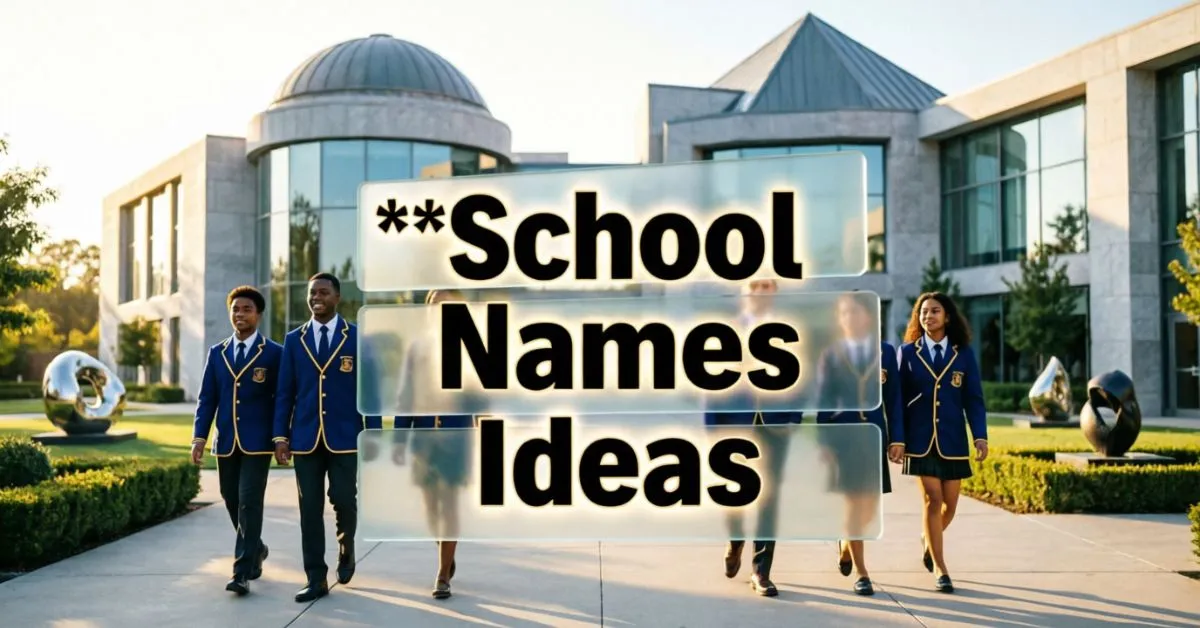 School Names Ideas