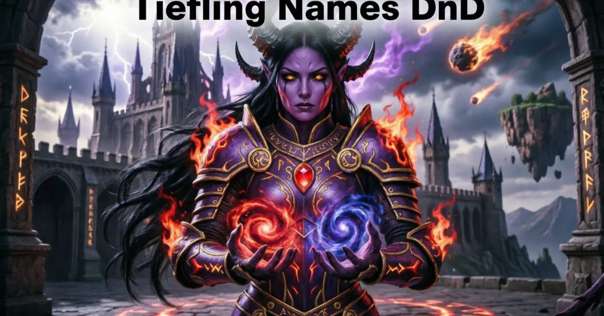 Tiefling Names DnD